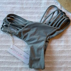 Issa de’ Mar - Bikini Bottom Cheeky Style - Sea Grey • Size M • NWT
